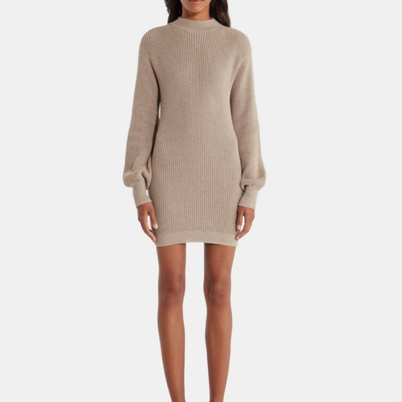 Billie The Label Dresses & Skirts - Billie Tan Sweaterdress